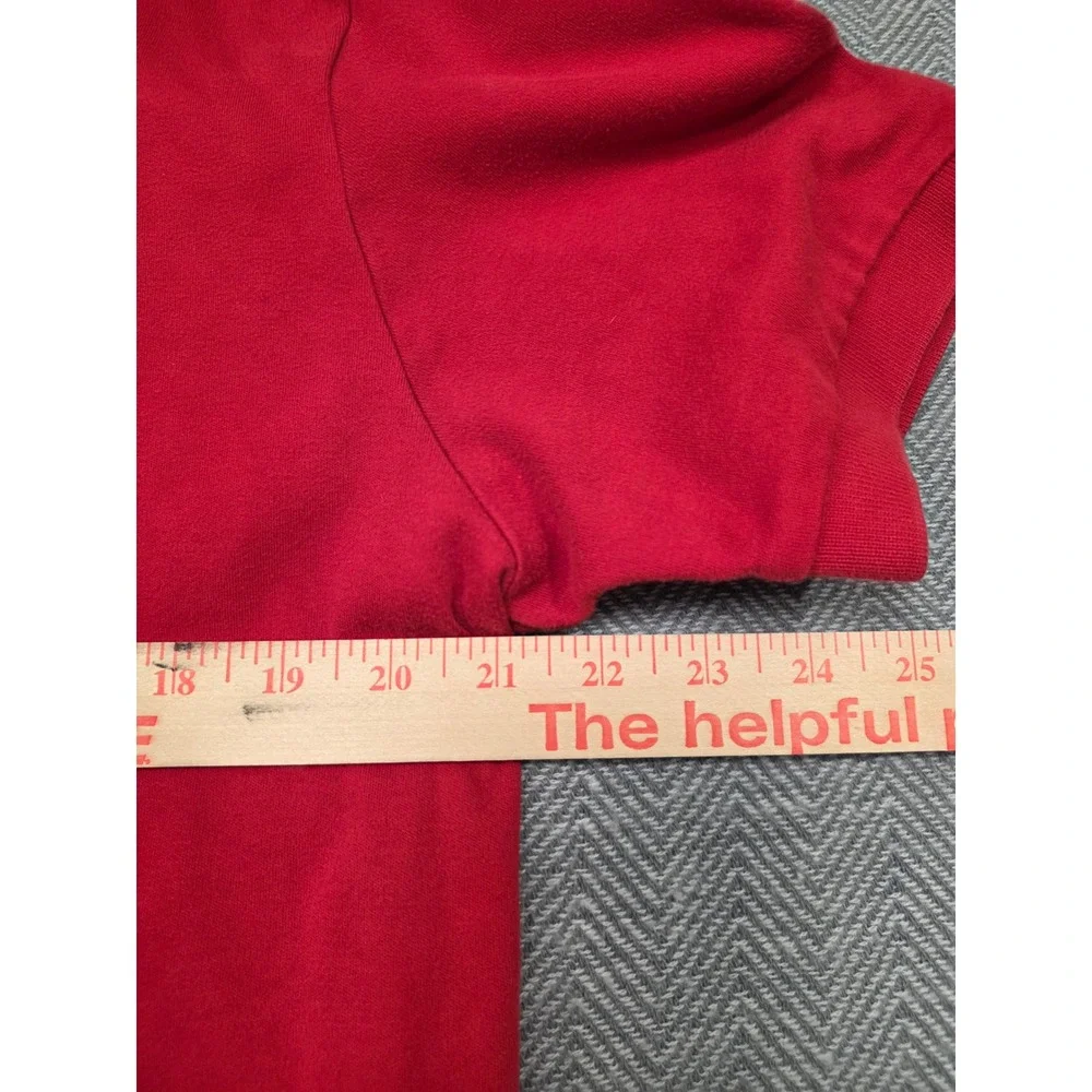Polo Ralph Lauren‎ Mens Large Red Short Sleeve Pique Polo Shirt Blue Pony Logo